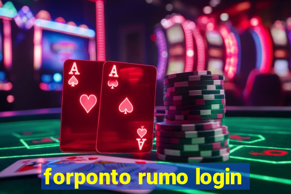 forponto rumo login